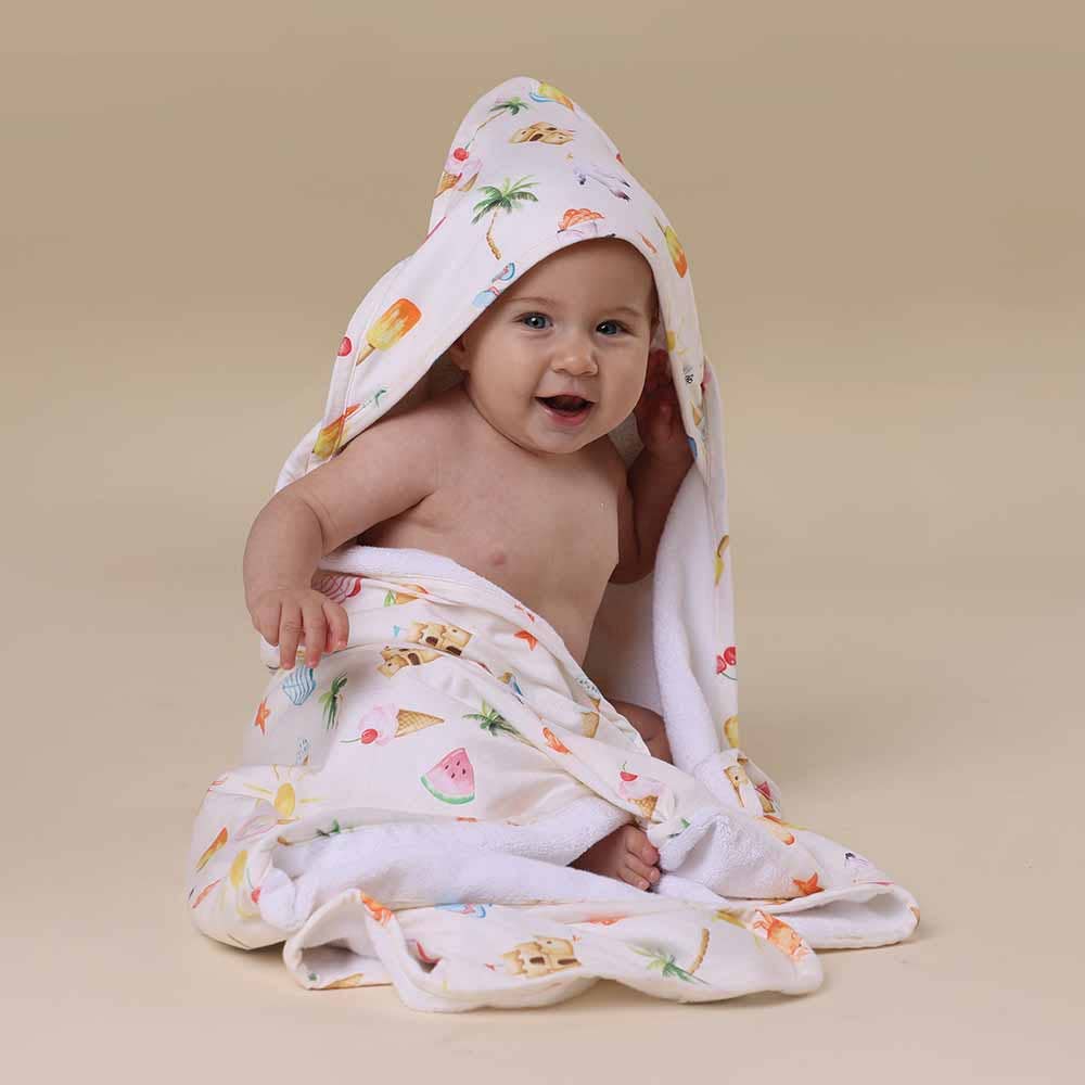 Snuggle Hunny - Wholesale Hooded Towel - Kids & Baby - Beach Fun Organic Hooded Baby Towel3
