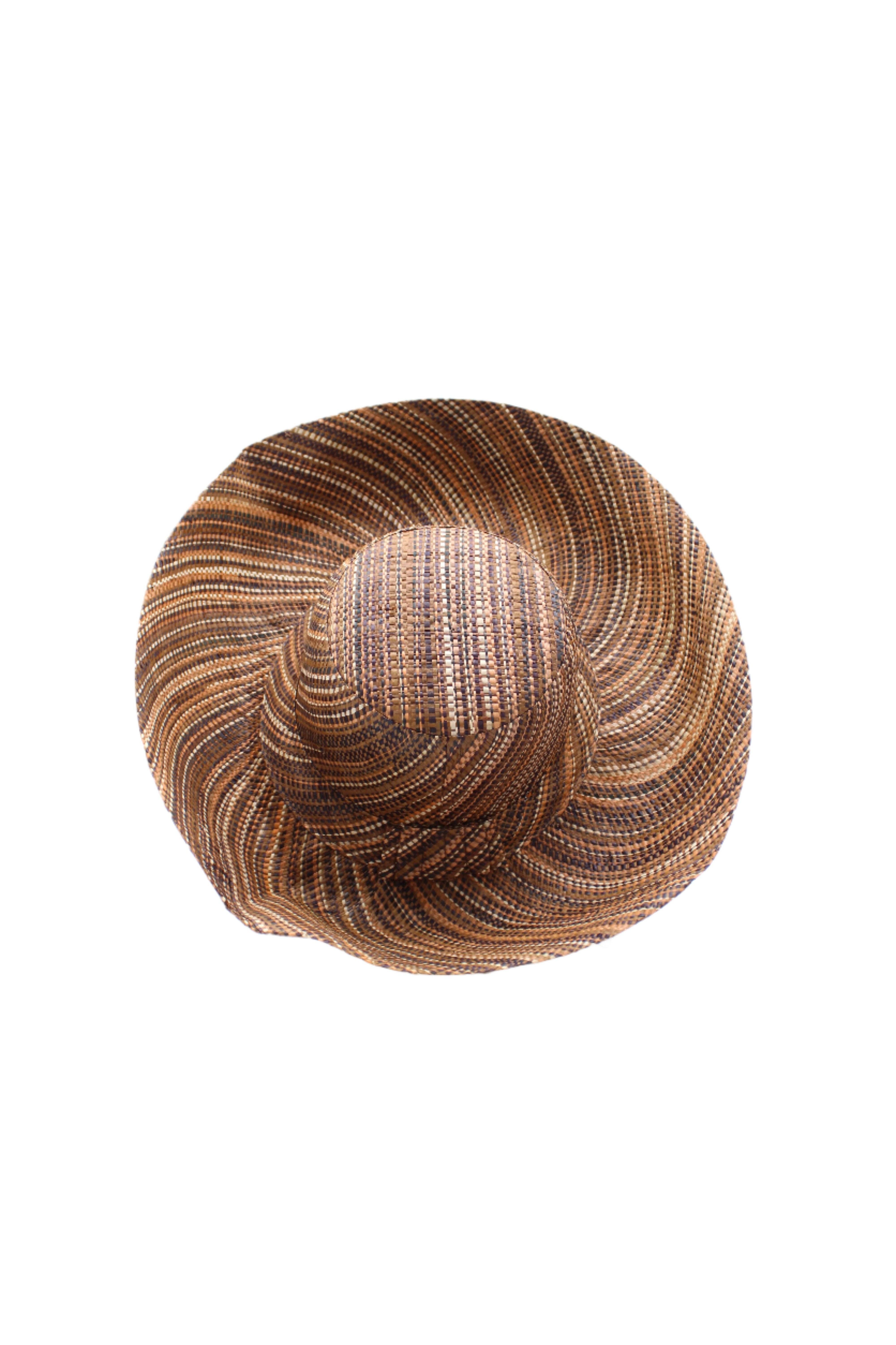 Shebobo - Wholesale Straw Hat - Women's - Monica 5" & 7" Wide Brim Melange Packable Straw Sun Hats14