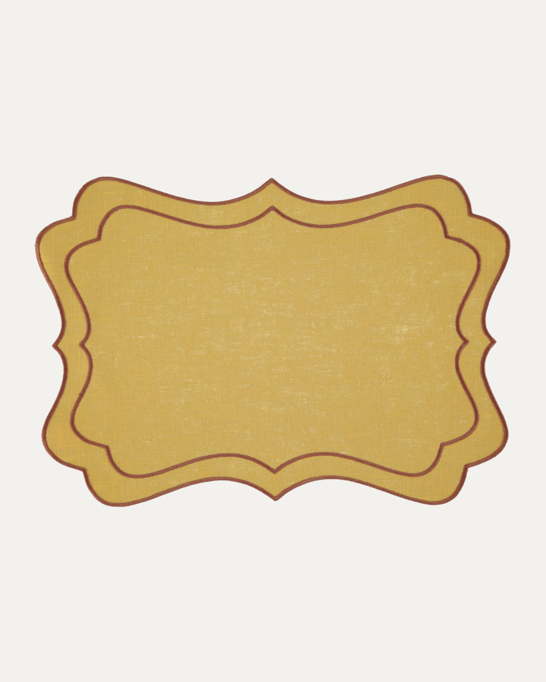 Mariaida Home - Wholesale Placemat - Individual Breeze, Mustard with Chestnut4