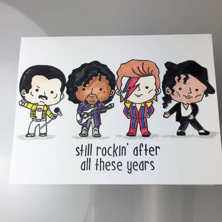 Cards By Robin - Wholesale Birthday Card - Still Rockin’ After All These Years Birthday Card1