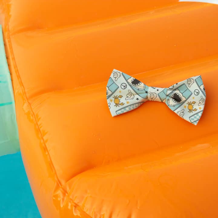Luca and B - Wholesale Pet Bow Tie - Dog - Surfing Sharks Bowtie1