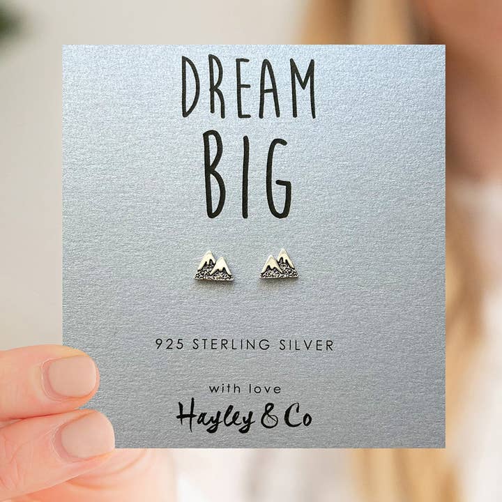 Mountain Sterling Silver Earrings for wholesale by Hayley & Co