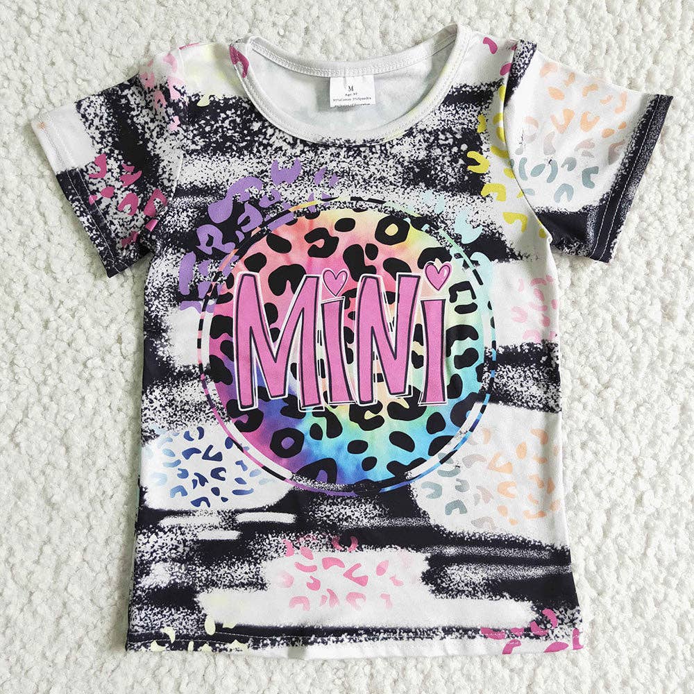 Aier Wholesale - Wholesale Mommy & Me Sets - Baby girls Mama and me tie dye short sleeve shirts(mommy and me)3