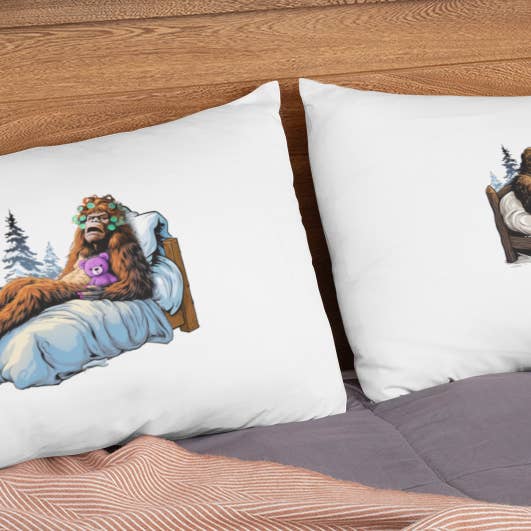 Squatchin’ Country – Fronha de cama/decorativa por atacado – A sua caixa de almofada Sasquatch para dormir engraçado2