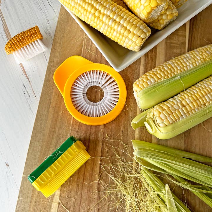 R&M International - Wholesale Corn Holders/Tools - Corn De-Silking Brush Bucket /12