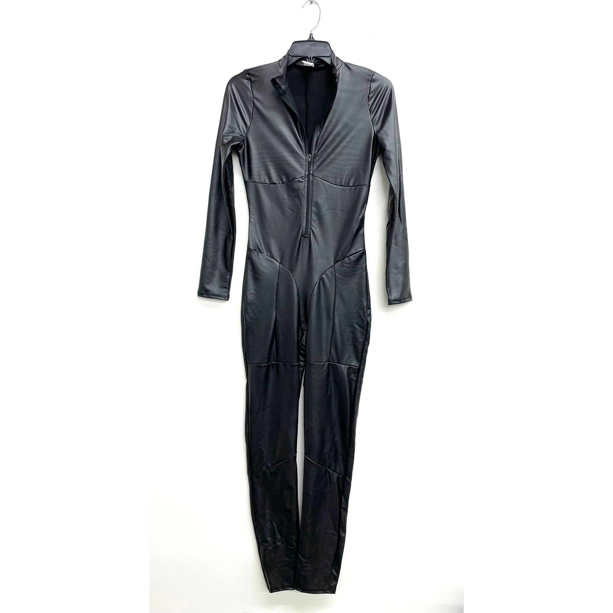 Uptown Apparel - Wholesale Jumpsuit - Women's - J7011 PU Leather Zipper Jumpsuit6