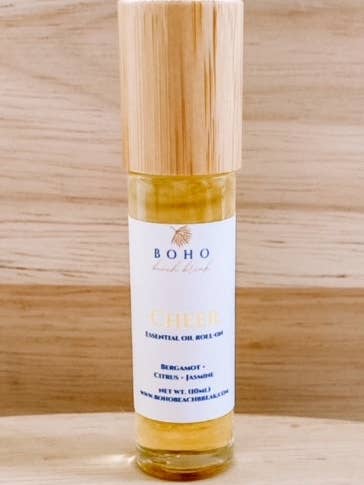 Cheer Revitalizing All Natural Essential Oil Roll-On for wholesale by Boho Beach Break