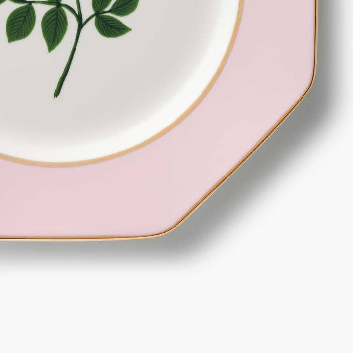 Rifle Paper Co. - Wholesale Dinner Plate - Roses Porcelain Dessert Plate Set12