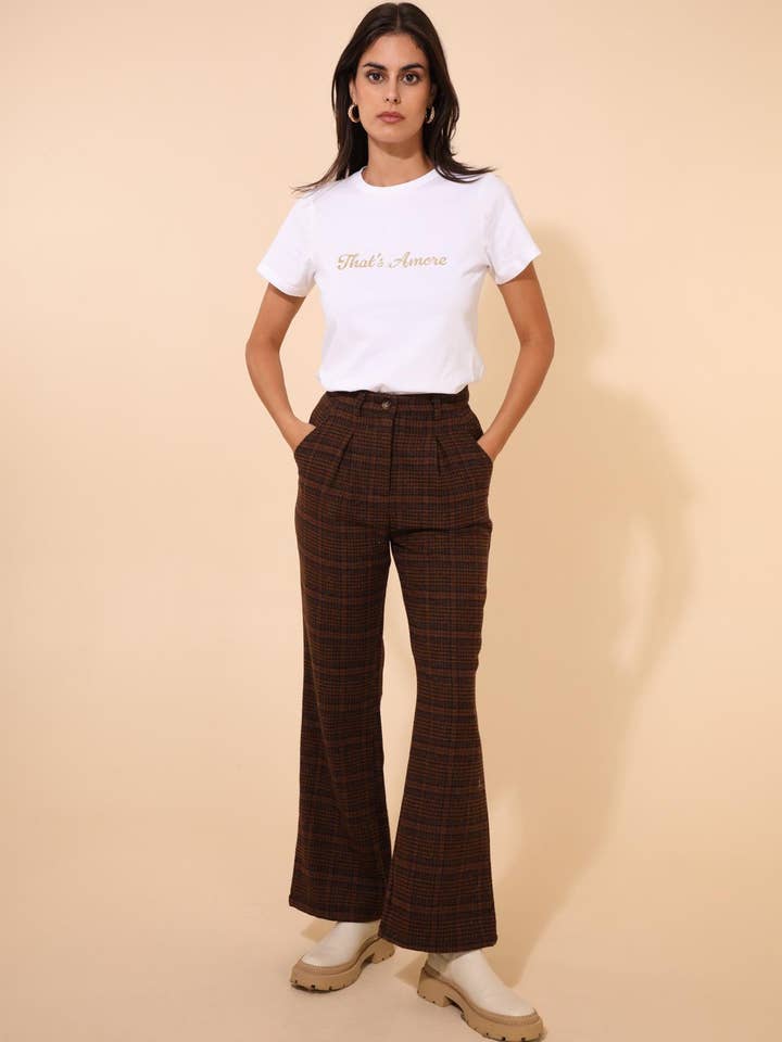 31590 PANTALON À CARREAUX pour la vente par Daphnea