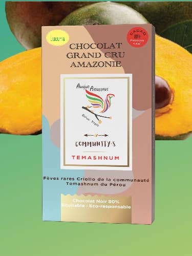 Temashnum 80% cacao Grand Cru Raw Chocolate for wholesale by Community's