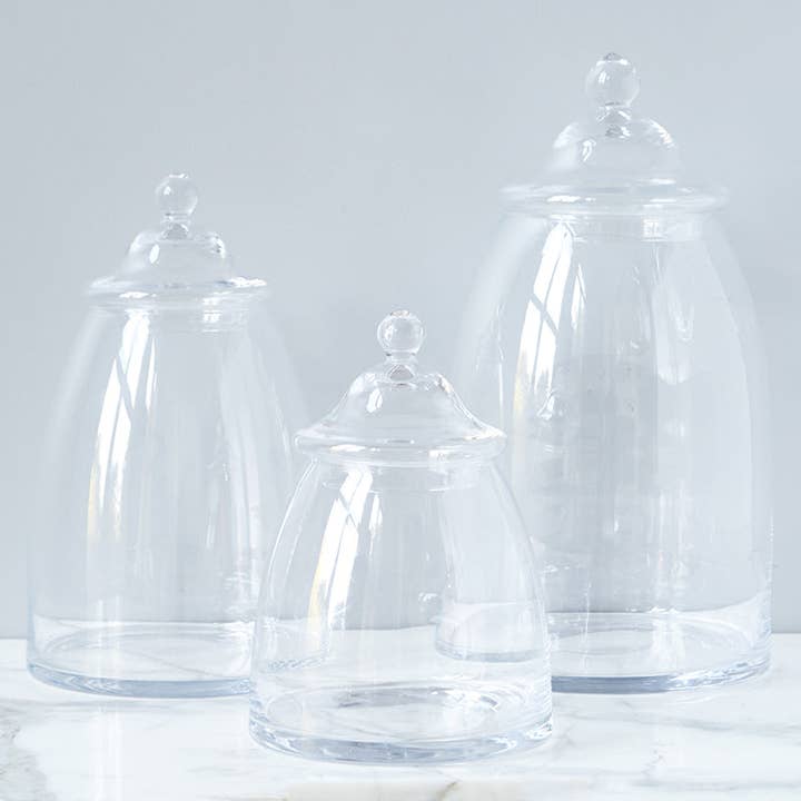 etúHOME - Wholesale Jar - Glass Bon Bon Storage Jar with Lid, Large
