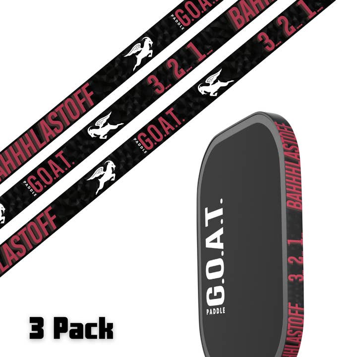 BAHHHLASTOFF Edge Tape (3 pack) - Pickleball Paddle Edge Tape for wholesale by G.O.A.T. Paddle