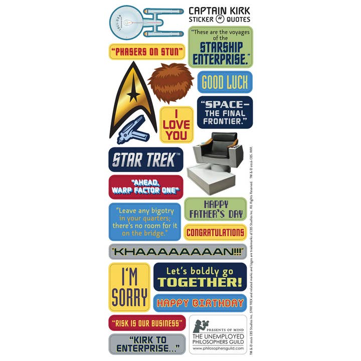 Unemployed Philosophers Guild - Wholesale Everyday Greeting Card - James T. Kirk Card2