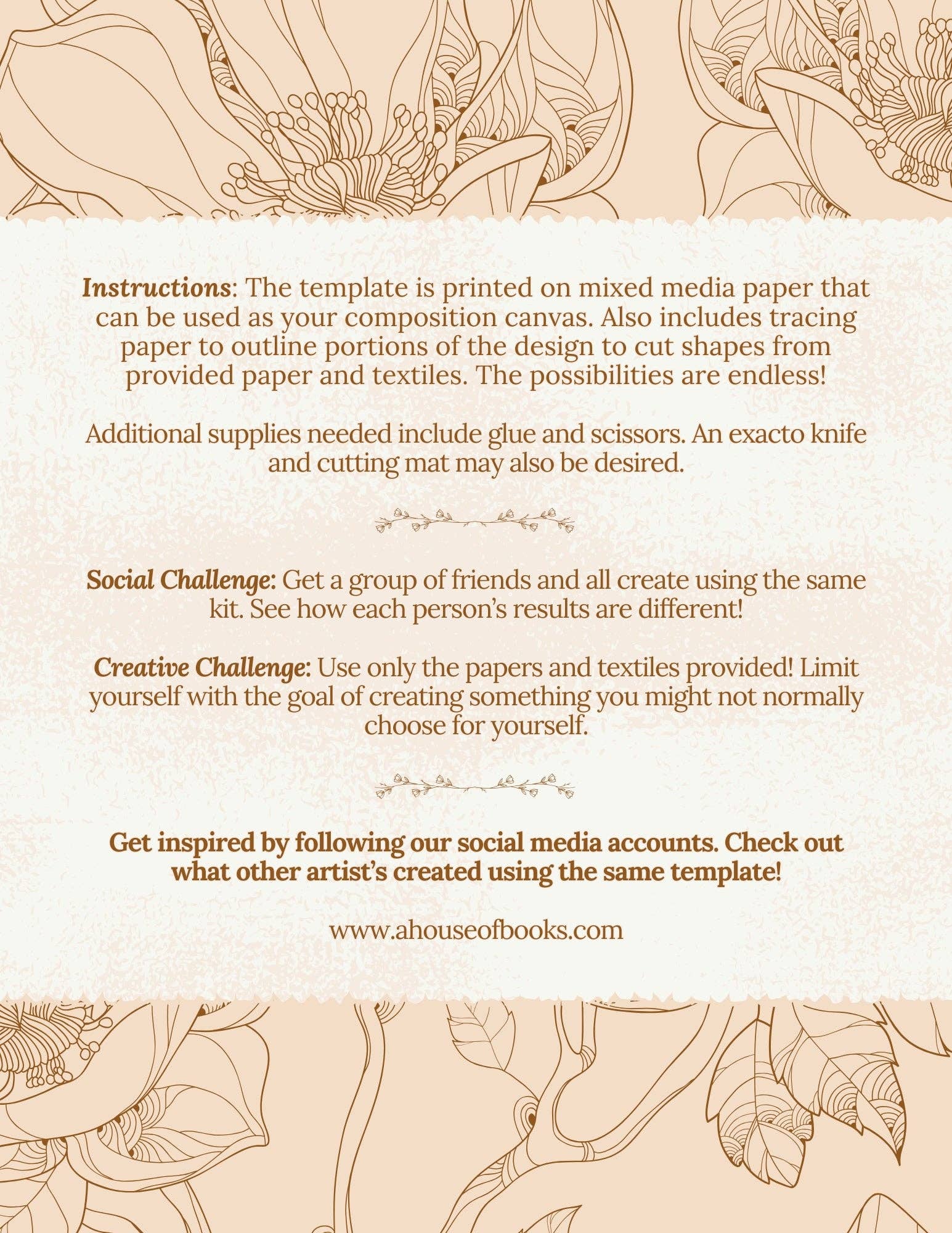 A House of Books - Wholesale DIY Craft Kit - Art Prompt Kit- Birds5