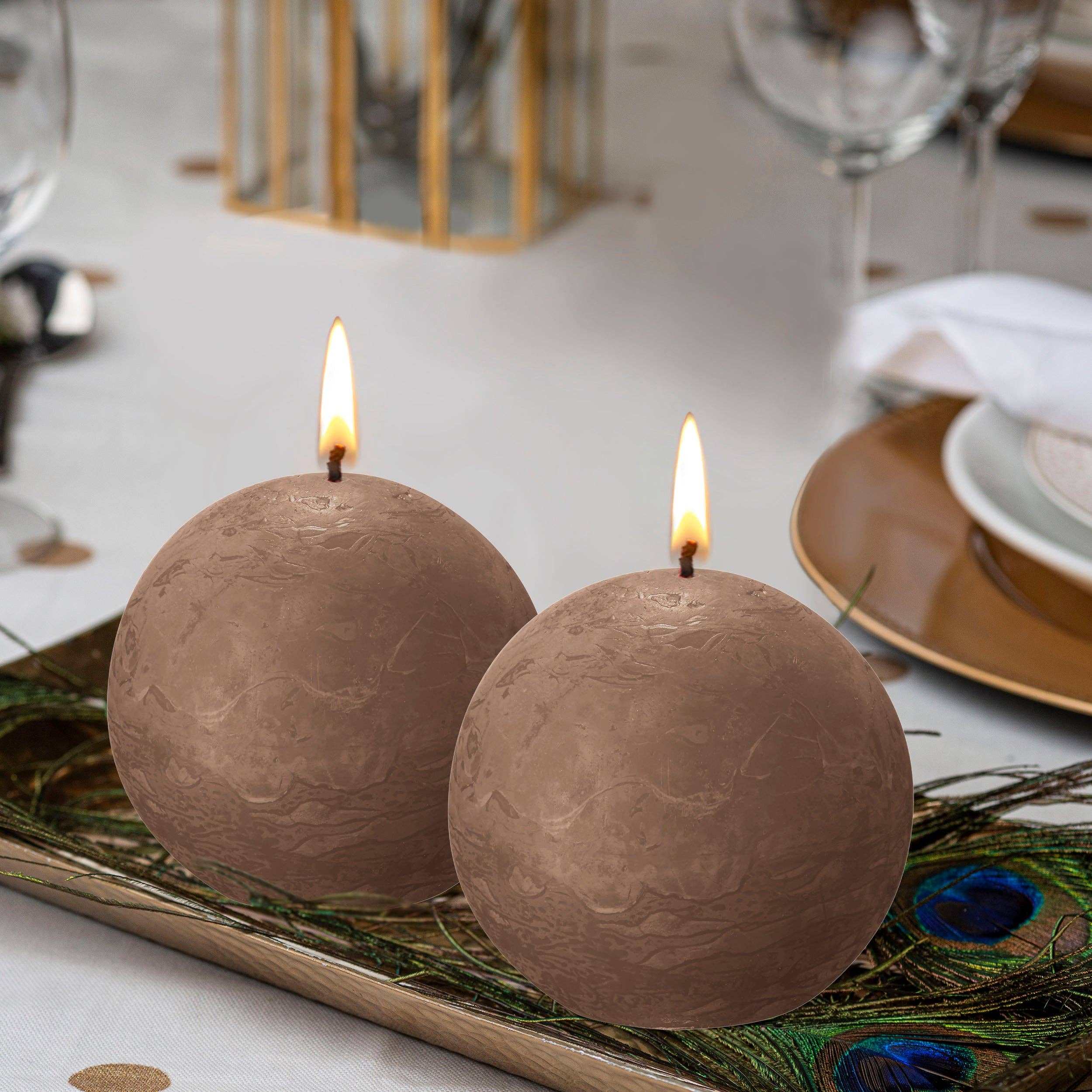 BOLSIUS – Velas de decoração por atacado – 6 Velas rústicas 3" - Inperfuted - Natural - Eco-Friendly - Cera Plant-Based - **Vendido Individualmente66