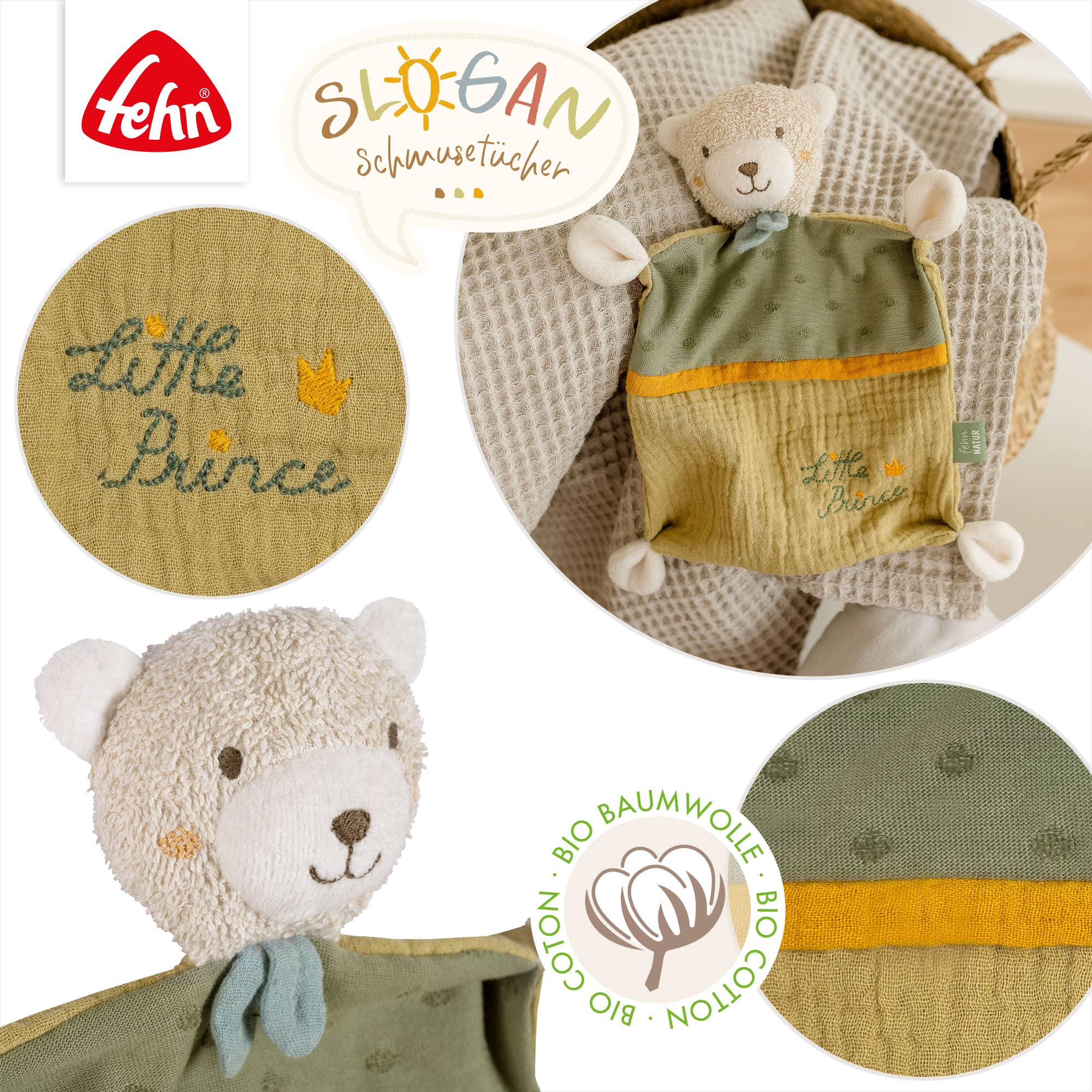 Fehn – wholesale Gosefilt - Baby – Björntäcke ”Prince” - Sovhjälpmedel & gosedduk2