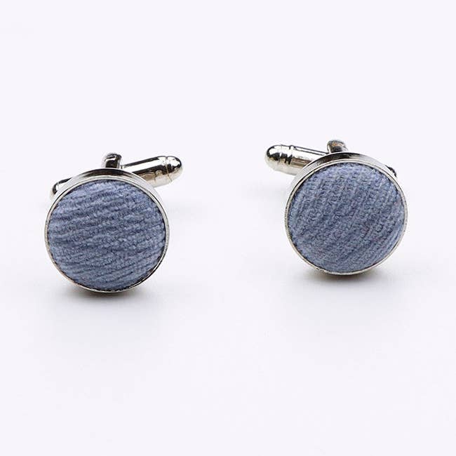 Unipap's - Wholesale Cufflinks - Blue Cufflinks No. 2 in Polyester "Augustin"