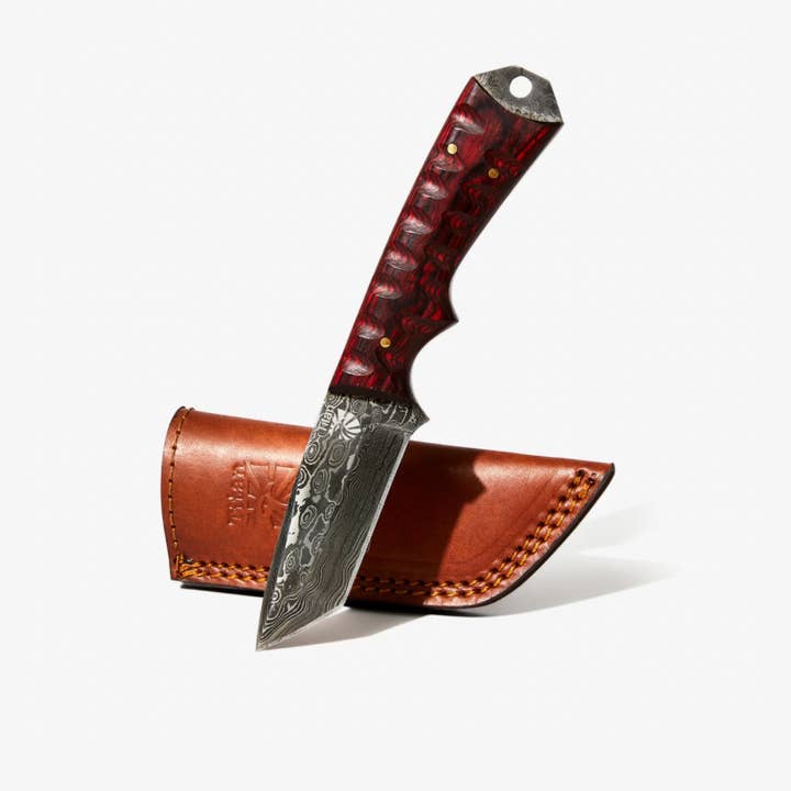 Titan International – wholesale Fickkniv/Hållare – Damaskus Stål Titan Signatur Tanto Blade