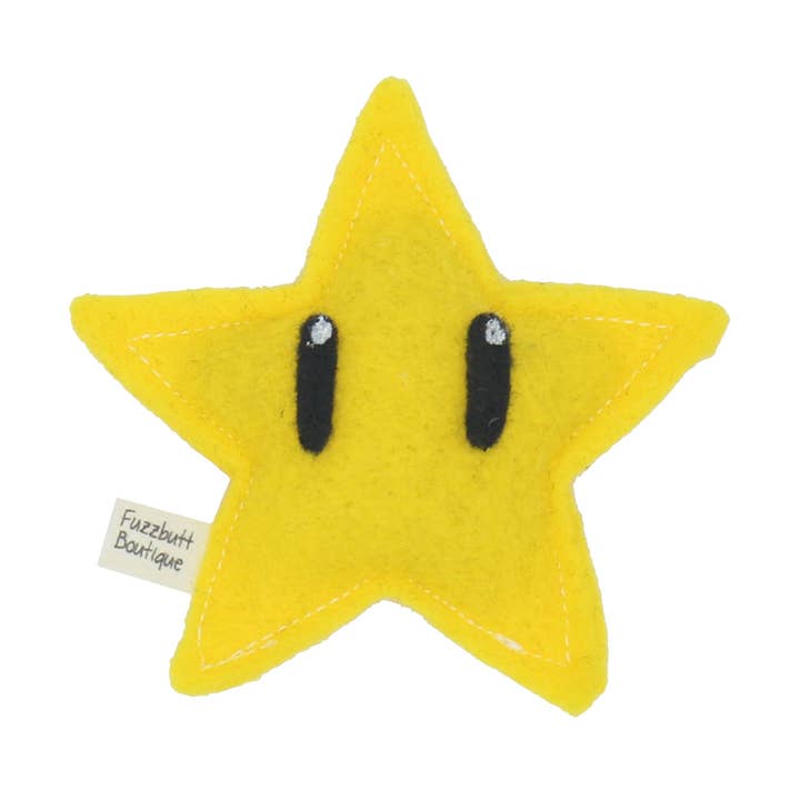 Fuzzbutt Boutique LLC - Venta al por mayor Juguete - Gatos - Juguete Super Star, de fieltro, con forma de hierba gatera0