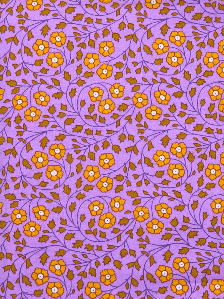 15m lilac Aziza oilcloth for wholesale by Petit Pan