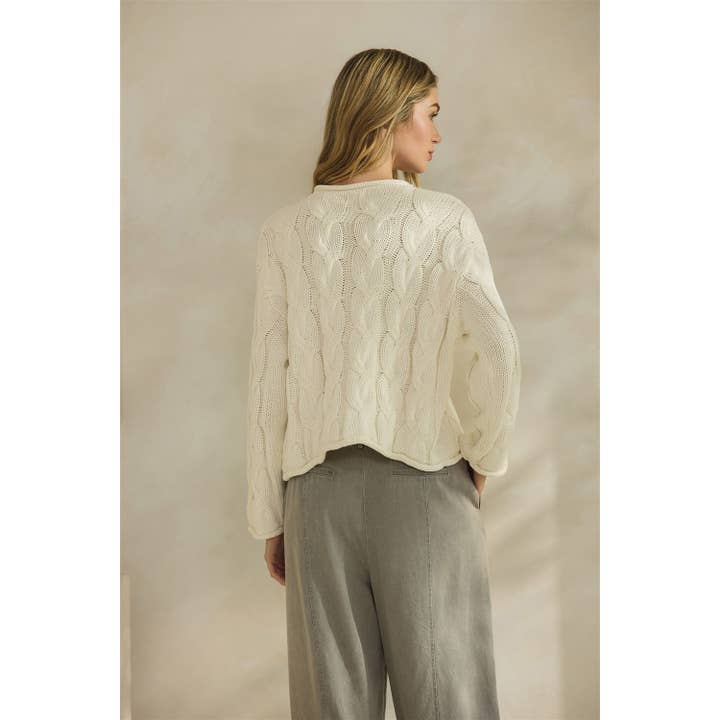 Honey Mango - Wholesale Knit Sweater - Women's - Cable knit sweater8