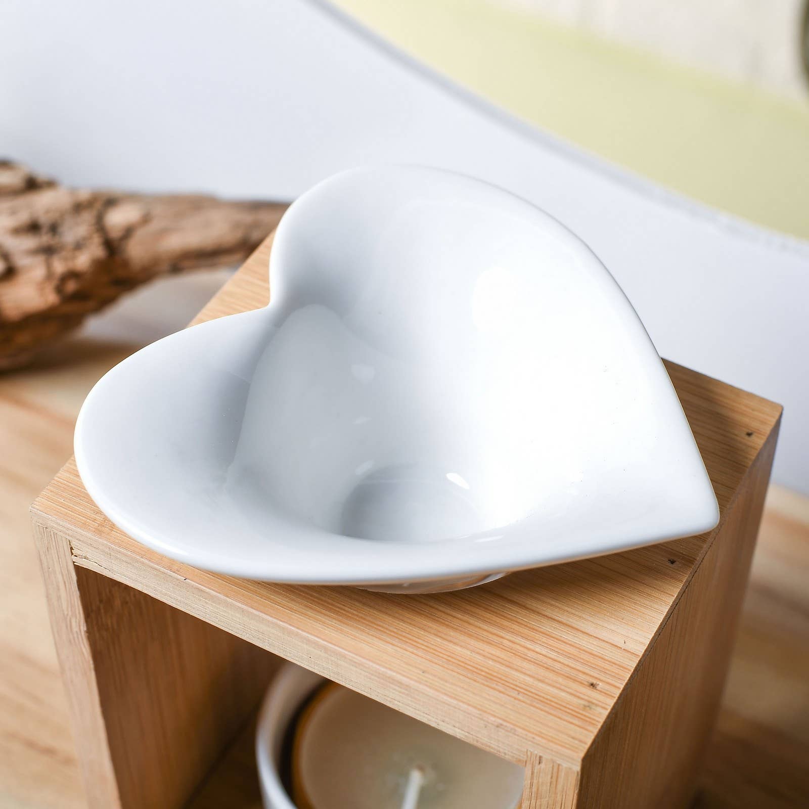 Zen'Arôme - Wholesale Fragrance Warmer - Scented Wax Melts Burner – Ceramic and Bamboo Candle Holder6