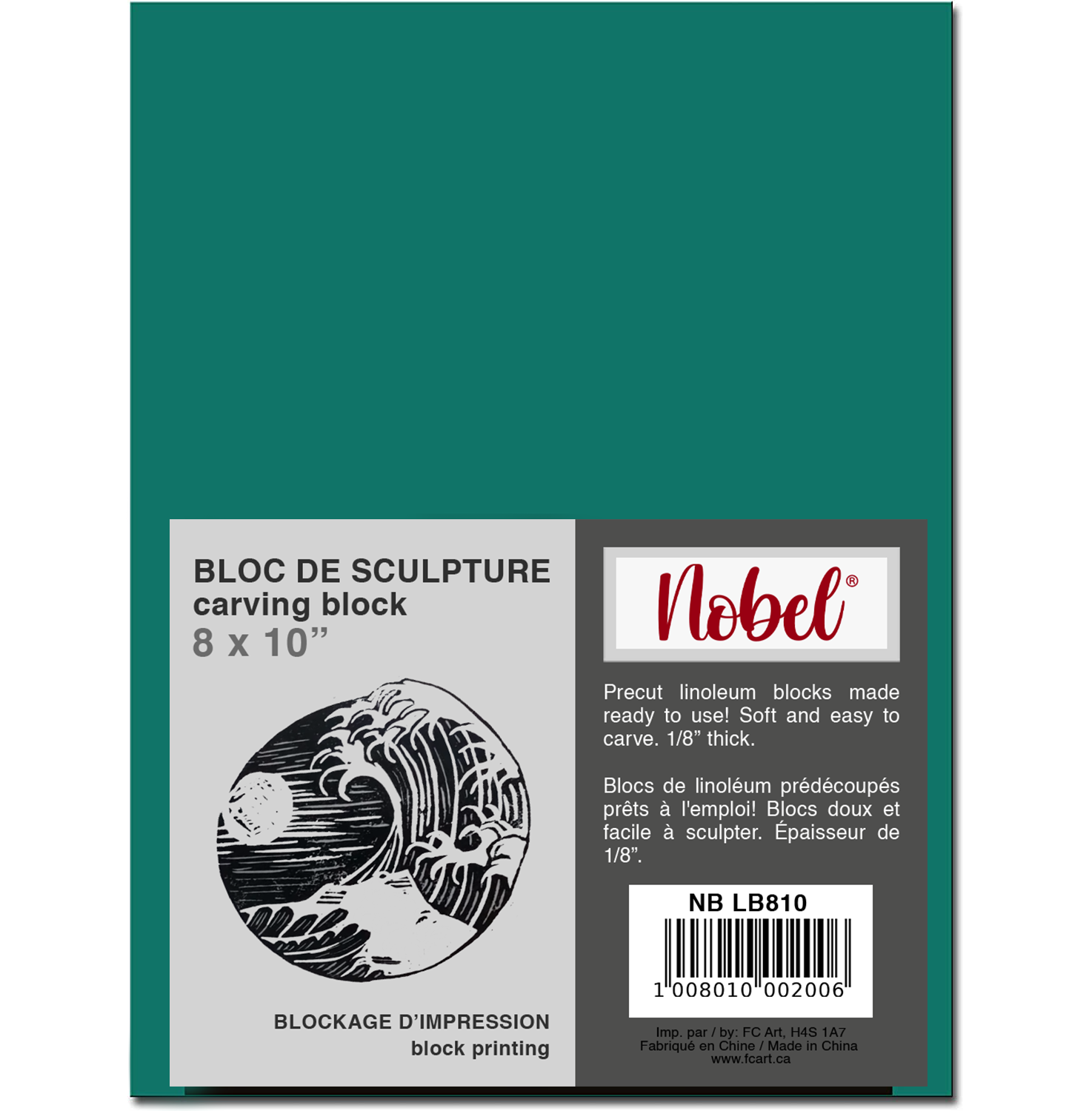 Nobel Arts - Wholesale Craft Supplies - Breeze Cut Lino Block - 1/8" thick2