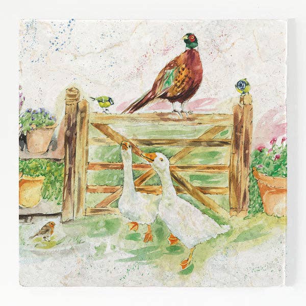 Grand dessous de plat en marbre - The Gardening Club pour la vente par Country Creation