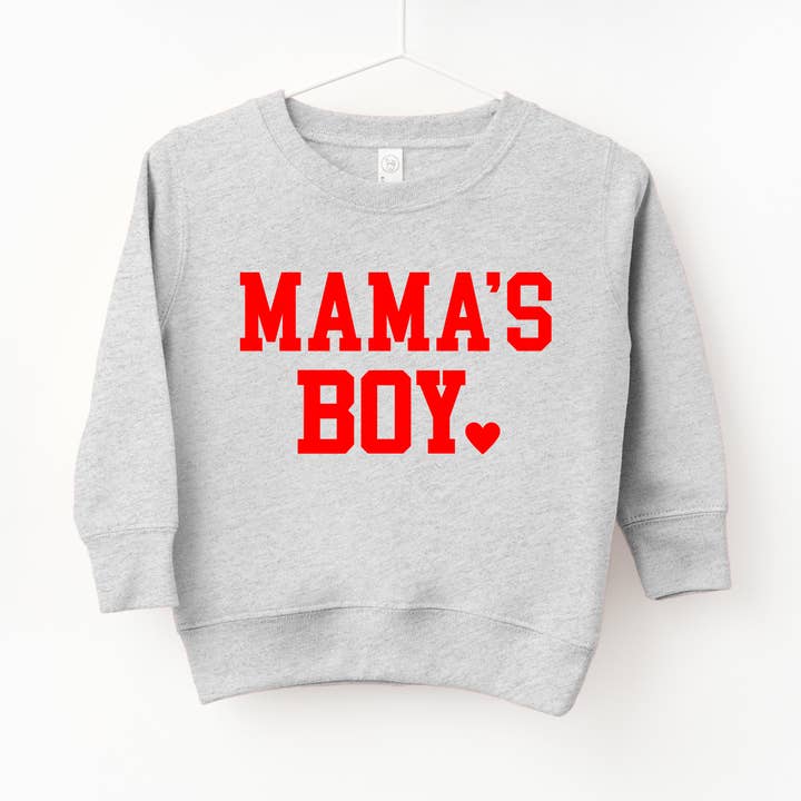Sweat-shirt pour la Saint-Valentin pour enfants de Mama's Boy pour la vente par Benny & Ray Apparel