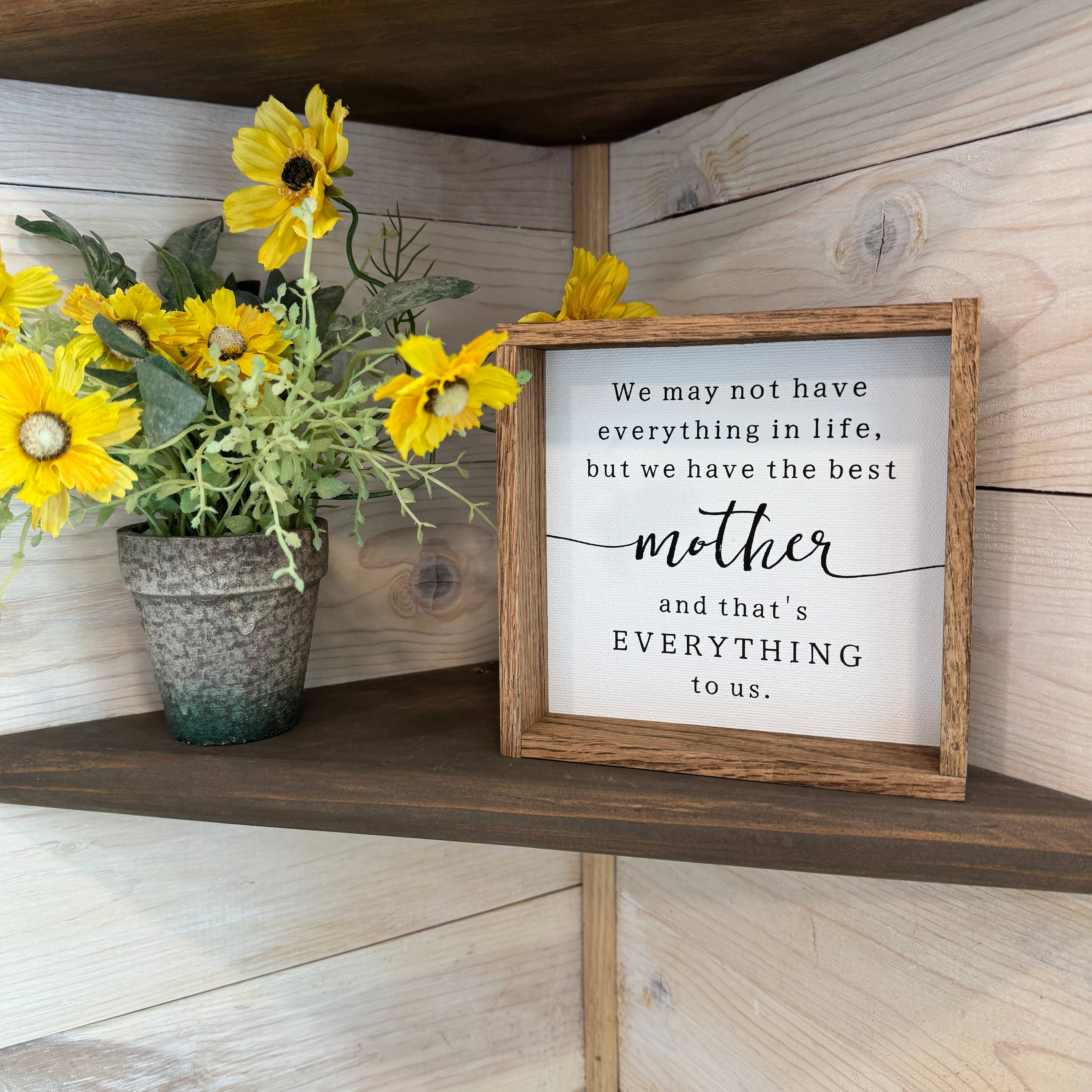 Hangout Home – wholesale Sign – Mother's Day Farmhouse Wood Sign - Best Mother Quote Gift1