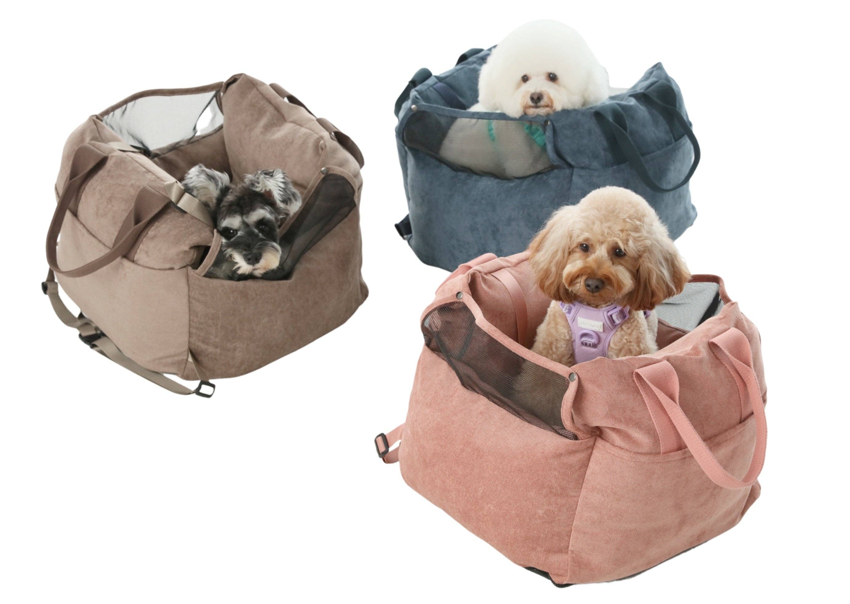 PEHOM - Wholesale Pet Carrier - Dog - Puff Guard Dog Car Seat - Camel22