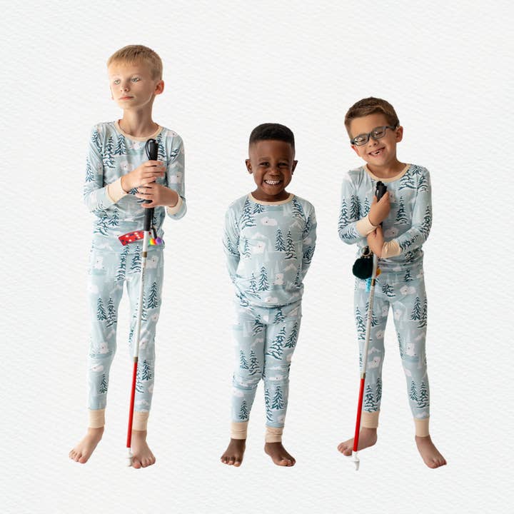 Benny the Bear | Gray Kids Pajamas for wholesale by Penny’s Pixies Kids Pajamas