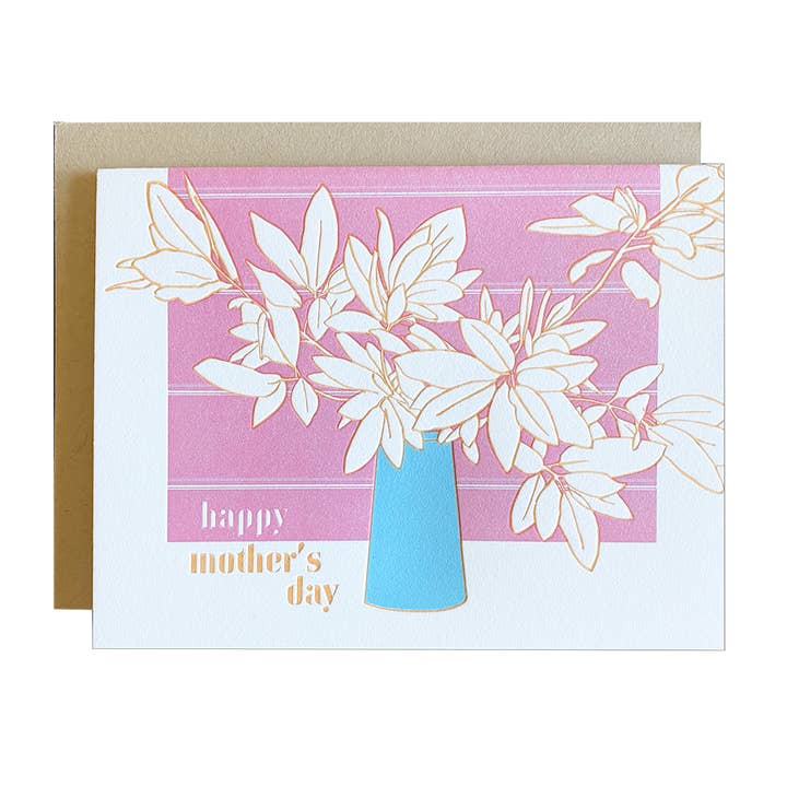 Tarjeta de mamá de ramo de follaje para venta al por mayor de Navy Midnight Press