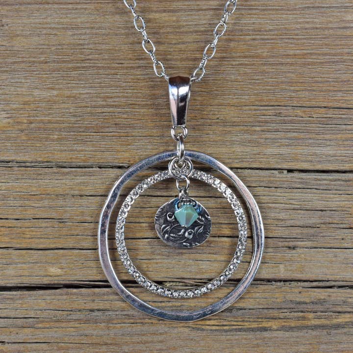 Big Sky Double Ring Pendant for wholesale by Cool Water Jewelry
