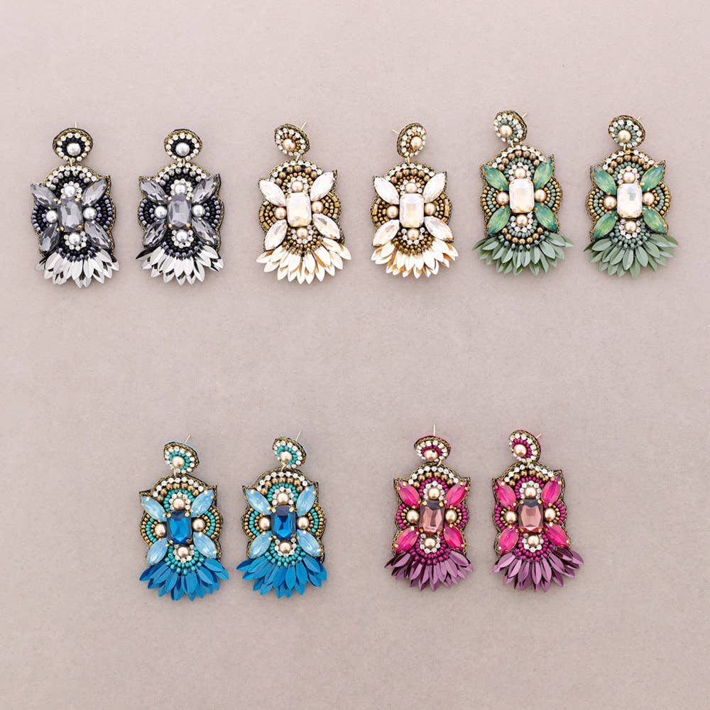 Sonata - Wholesale Dangle Earrings - Crystal Sequin Earrings5