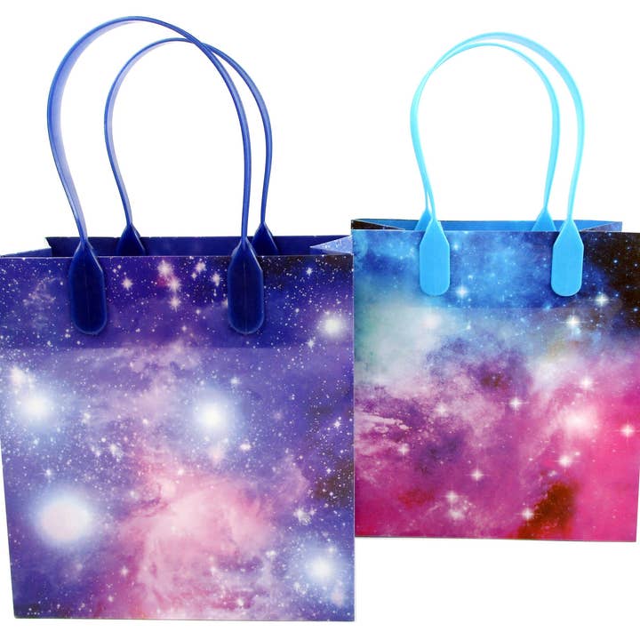 Galaxy Space Party favör väskor behandla väskor, 12 Pack för wholesale av Tiny Mills
