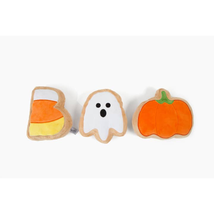 Midlee Designs - Wholesale Pet Plush Toy - Dog - Midlee BOO Sugar Cookie Halloween Plush Dog Toys3