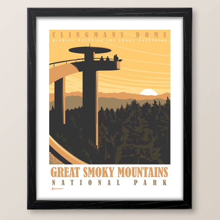 Parc national des Great Smoky Mountains, imprimé du dôme de Clingmans pour la vente par Bozz Prints