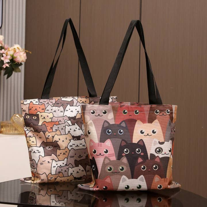 Ashlen - Wholesale Tote Bag - Women's - CUTE CAT TOTE BAGS3