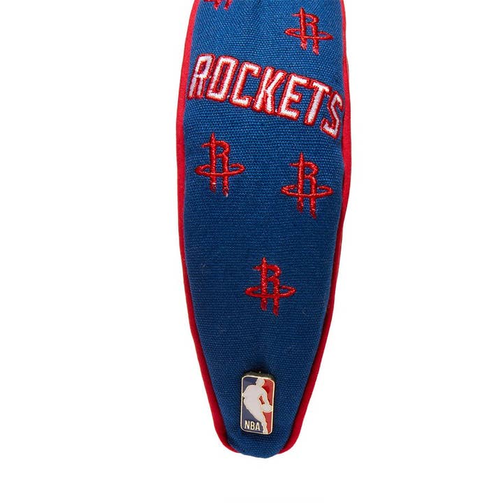Lele Sadoughi – Engroshandel Pandebånd - Dame – BLÅ HOUSTON ROCKETS LELE X NBA BRODERET KNYTTEDE PANDEBÅND