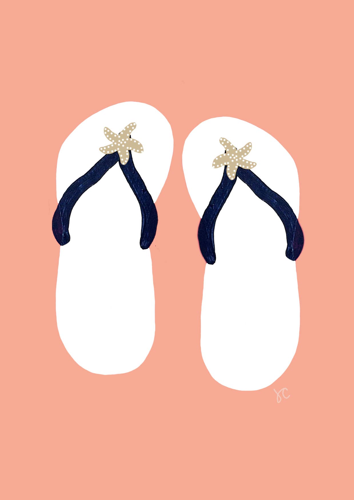 Citrus Daisy - Wholesale Everyday Greeting Card - Flip Flops Card2