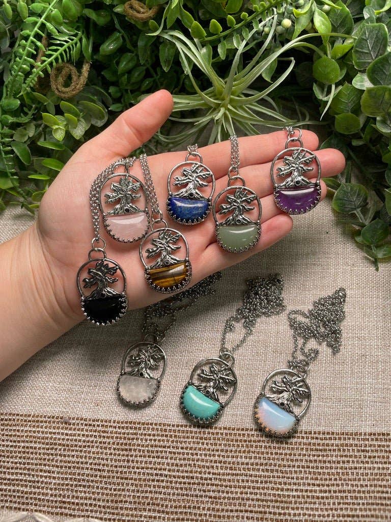 Copper Ashes - Wholesale Pendant/Charm Necklace - Crystal Tree of Life Necklace1