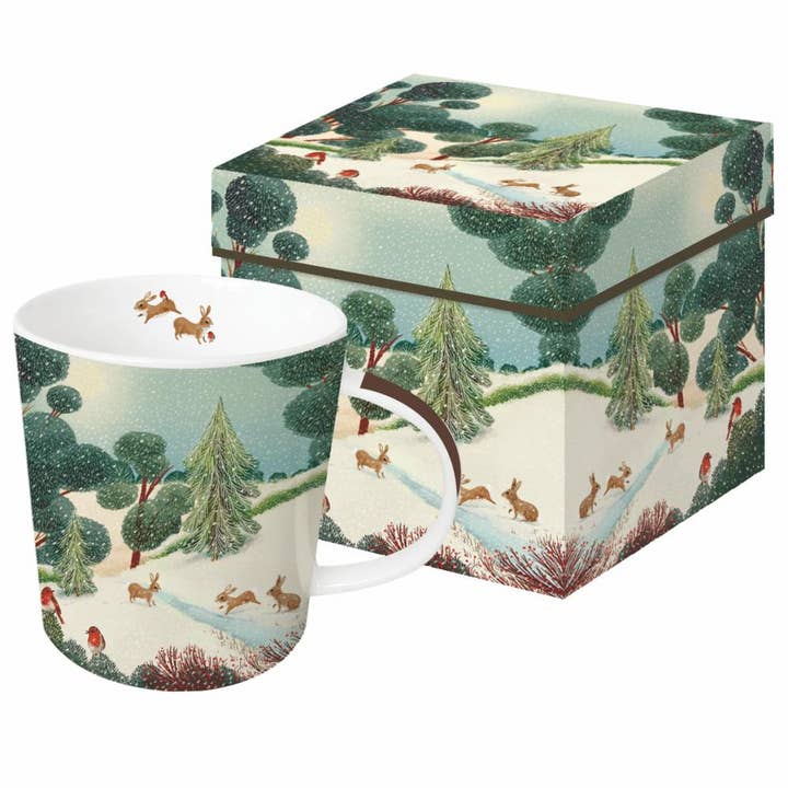 MUG DANS UNE BOÎTE CADEAU - GLEN DE VACANCES pour la vente par Paperproducts Design • Ambiente