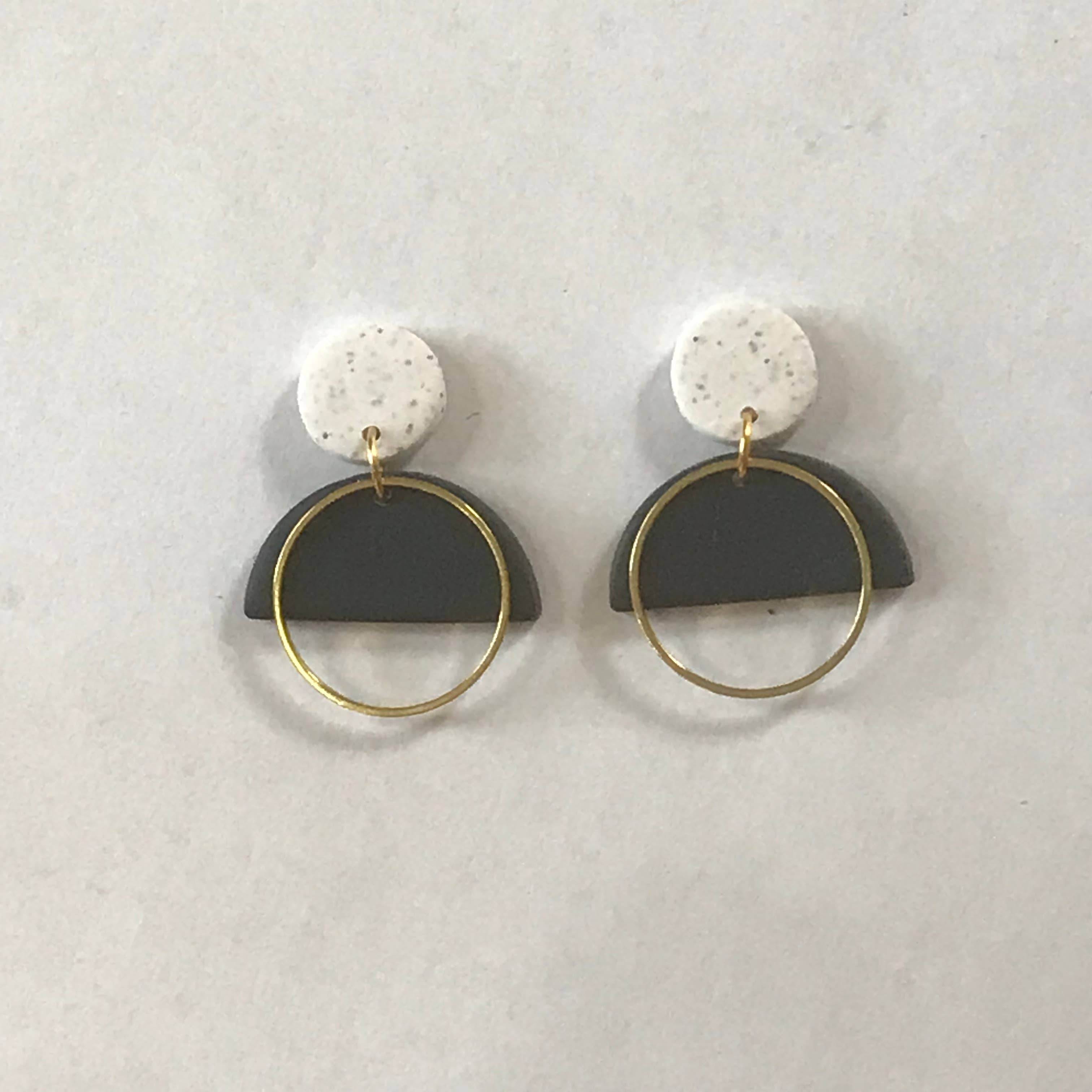 Looped – wholesale Dangle earrings – Half Moon Ring