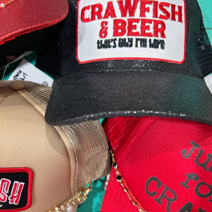 Vibes Hat Company - Wholesale Trucker Hat - Women's - Crawfish & Beer Cap | Crawfish Boil | Mud Bugs2