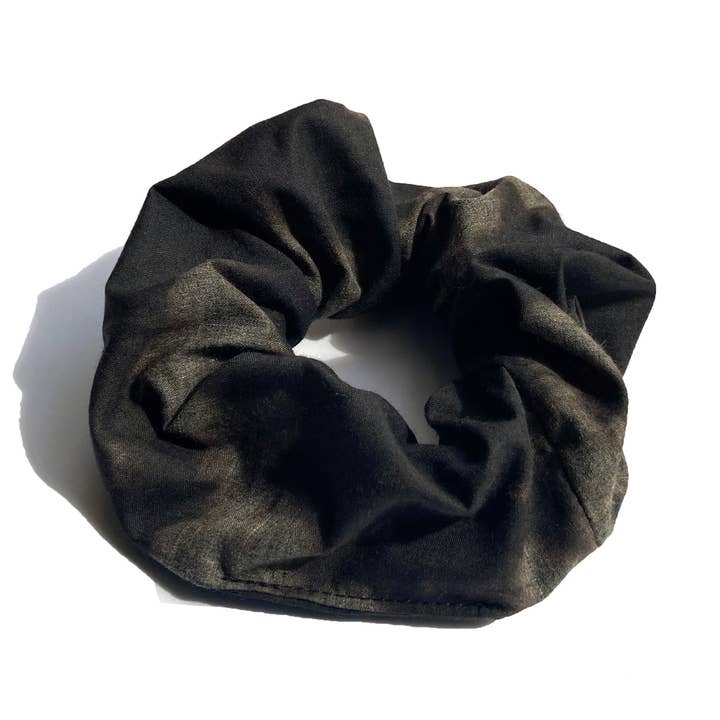 Grey Acid Wash Hair Scrunchie for wholesale by Adele by Adele Jackson