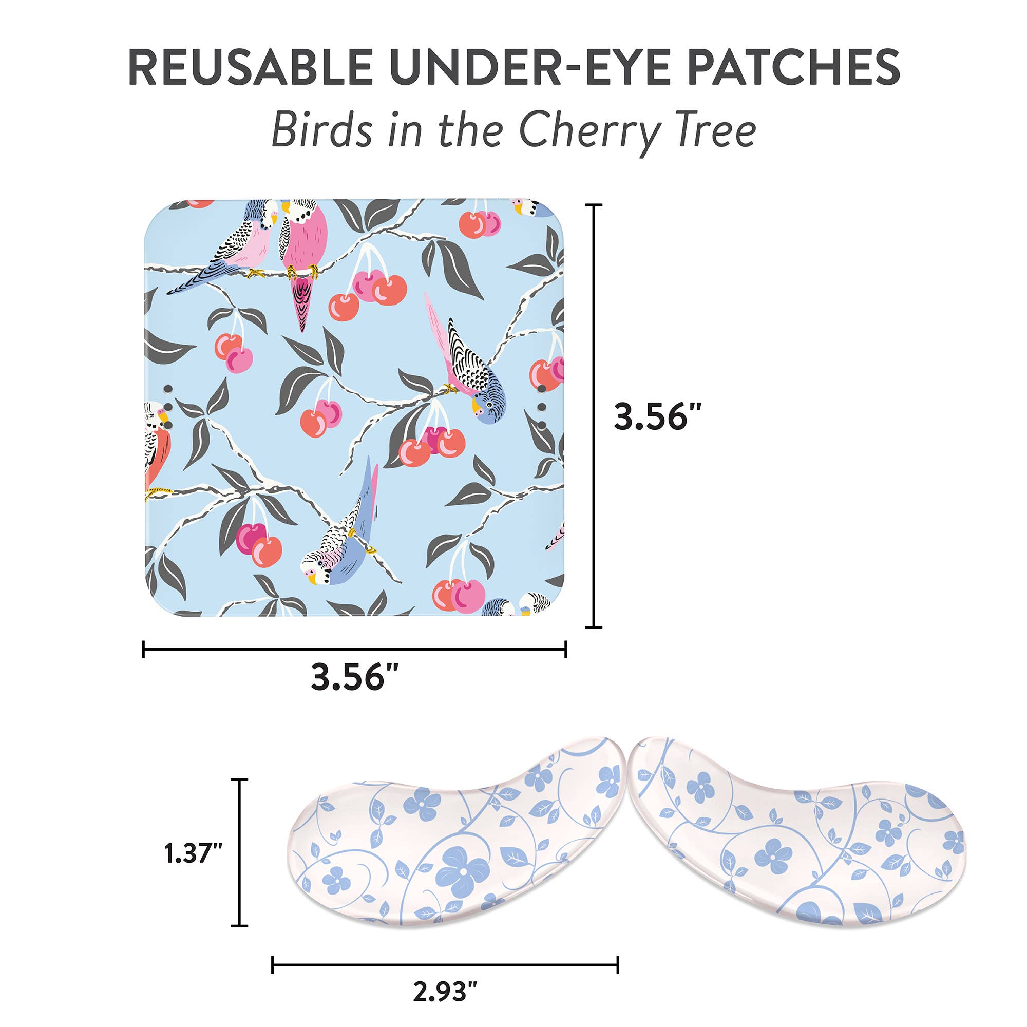 Studio Oh! - Wholesale Eye Treatment Mask - Birds in the Cherry Tree Reusable Under-Eye Patches2