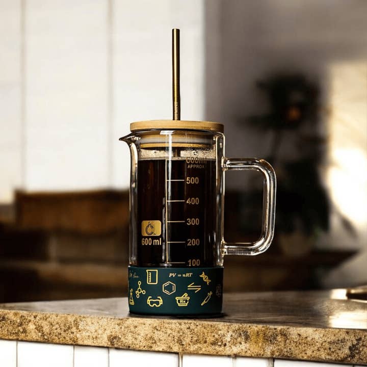 Double Wall Beaker Tumbler with Handle for wholesale by The Calculated Chemist