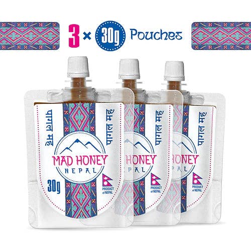 Mad Honey Nepal - Wholesale Honey - Mad Honey Nepal Pouch 3-Pack