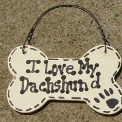 29-2083 I Love My Dachshund or We Love Our Dachshund for wholesale by Nannie and B's Crafts